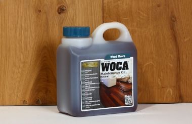 WOCA Pflegeöl 1 Liter natur im Kanister inkl. Sprühaufsatz - trevendo